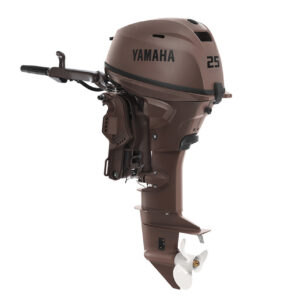 Yamaha 25hp Outboard | F25LWHC3 | Matte Brown