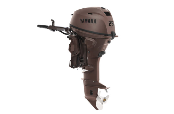 Yamaha 25hp Outboard | F25SWHC3 | Matte Brown